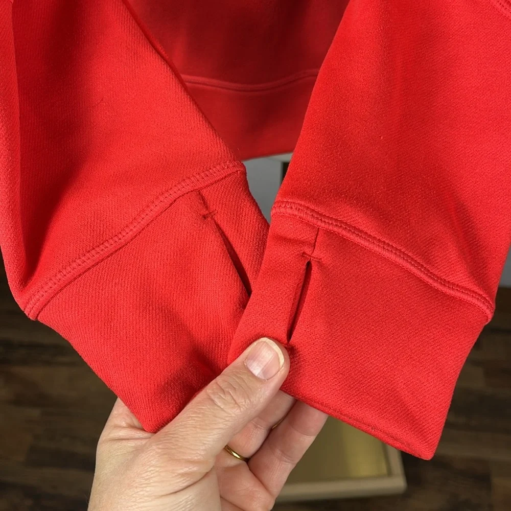 Sweaty Betty Sprinter‎ Run Hoodie in Pentas Red.